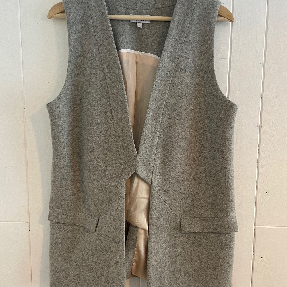 Barney’s grey wool vest